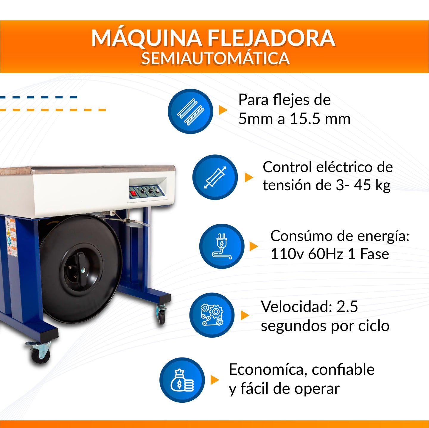 Flejadora Semi Automática